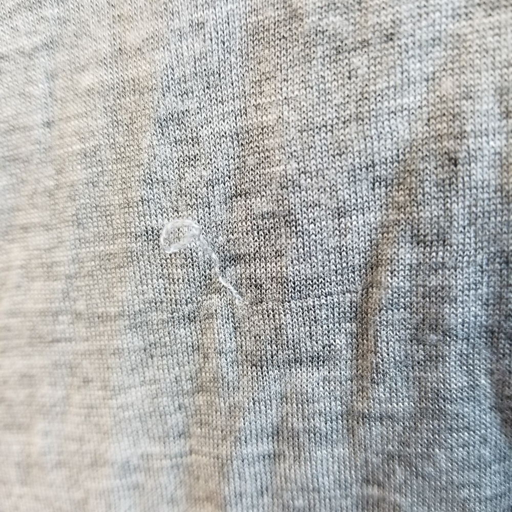 Tory Burch black sequin heart gray tee - Picture 7 of 8